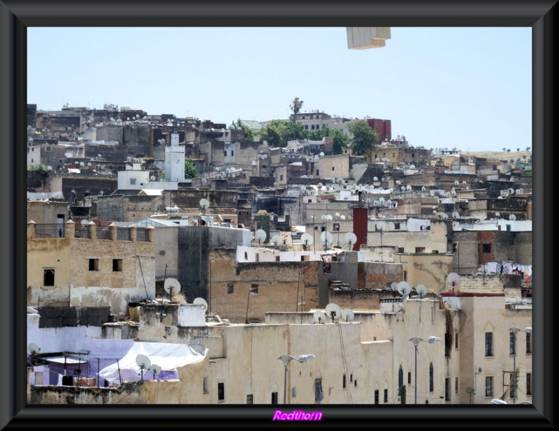Las parablicas dominan los tejados de Fez