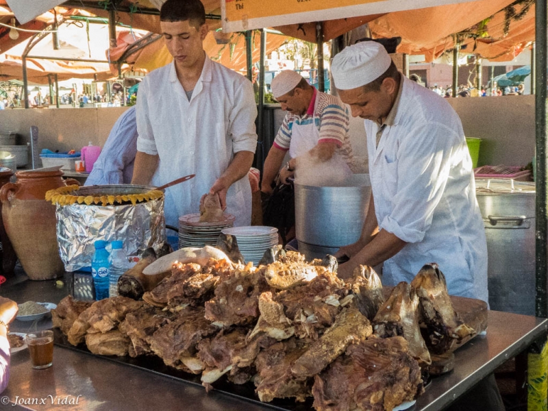 preparando la cena