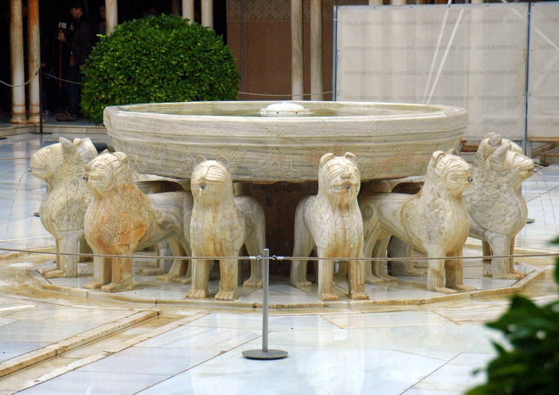 Patio de los leones. Detalle