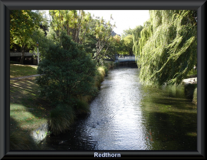 Ro Avon atravesando la ciudad de Christchurch