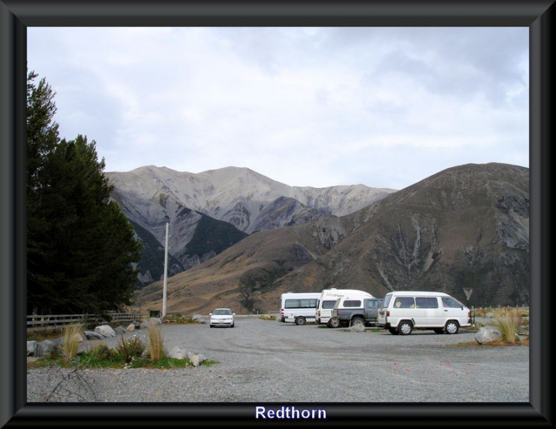 Aparcados antes de subir el Arthur Pass