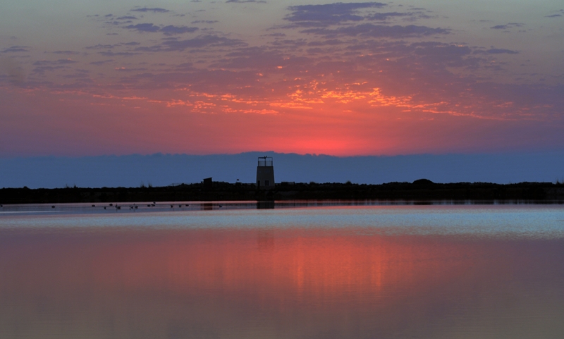 Amanece en las salinas