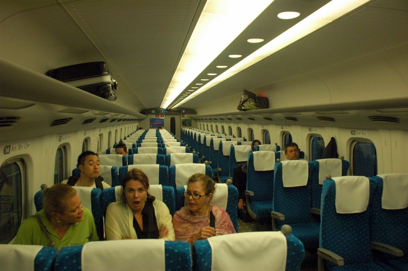 Tren bala. Interior