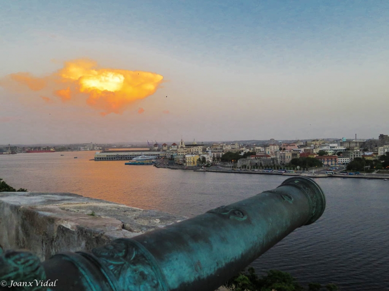 atardecer sobre la Habana