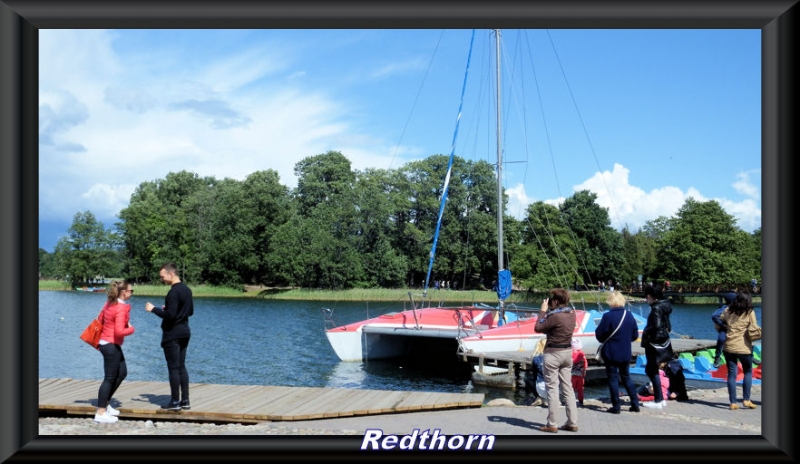 Embarcadero lago de Trakai
