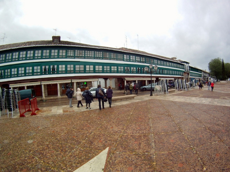 Plaza Mayor. vidrieras