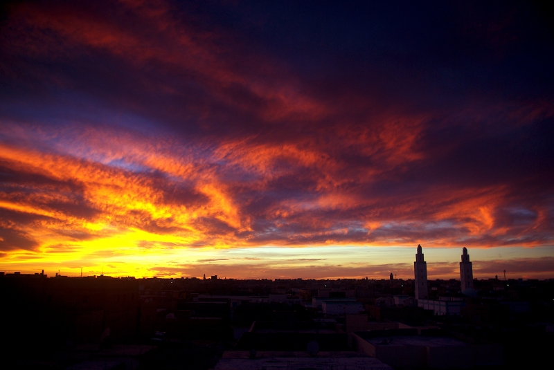 Mezquita y fuego