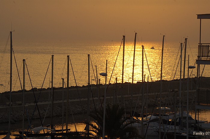 Un atardecer en Gandia