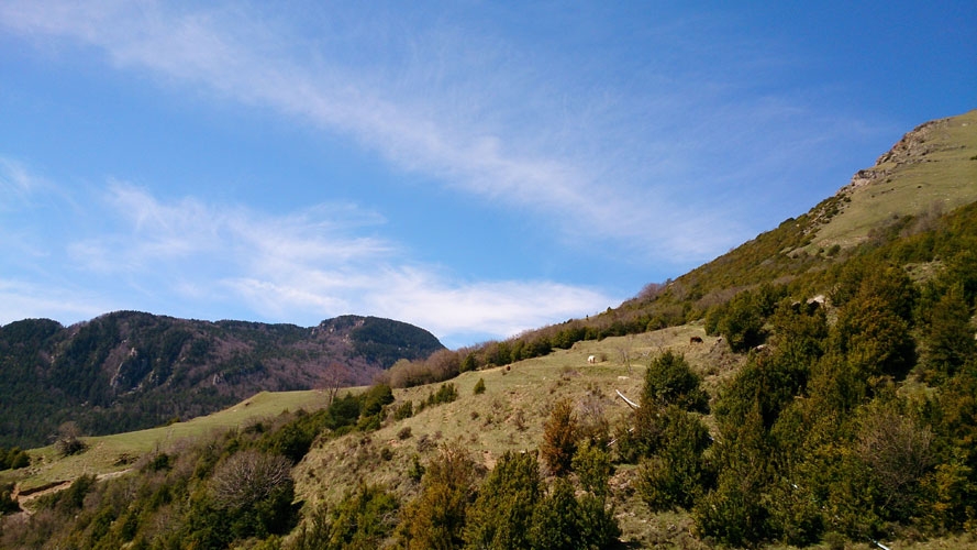 Camino a la cima del Taga