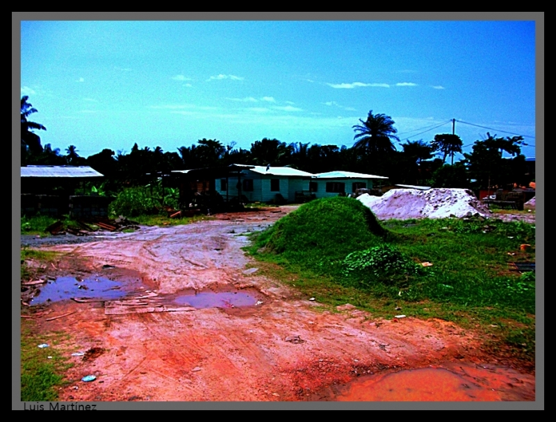 Casitas junto al camino