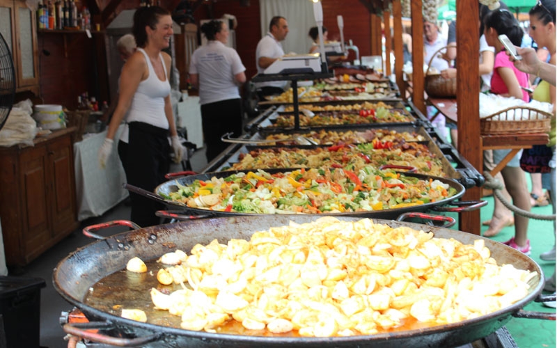 Mercadillo Budapest comida