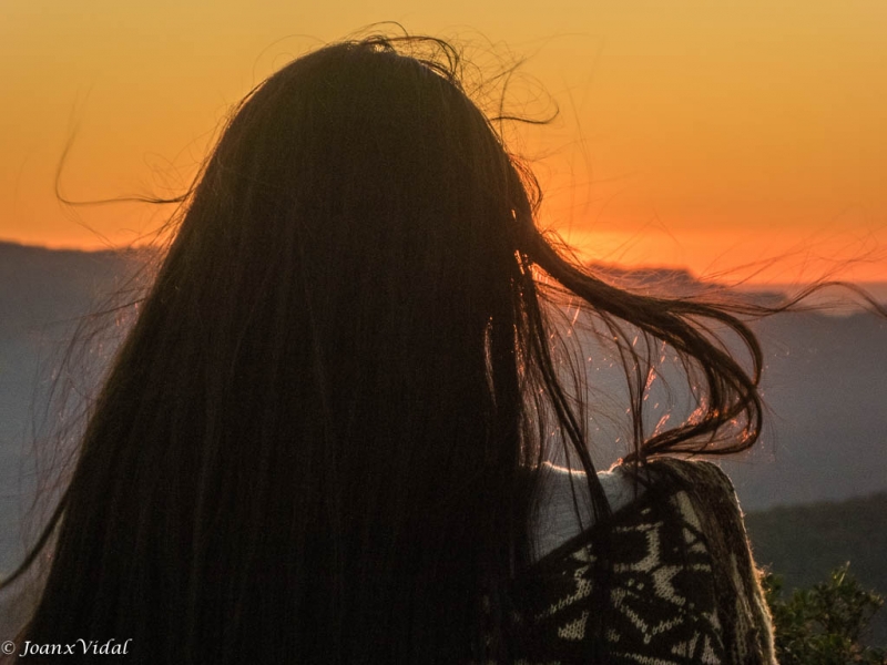 Contemplando el atardecer