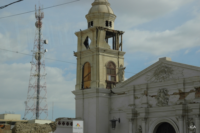 Iglesia despues del terremoto