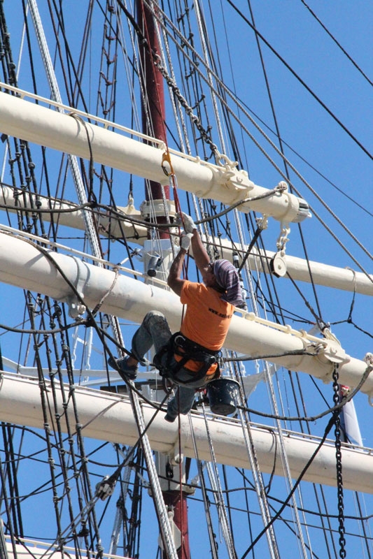 Restaurando el barco