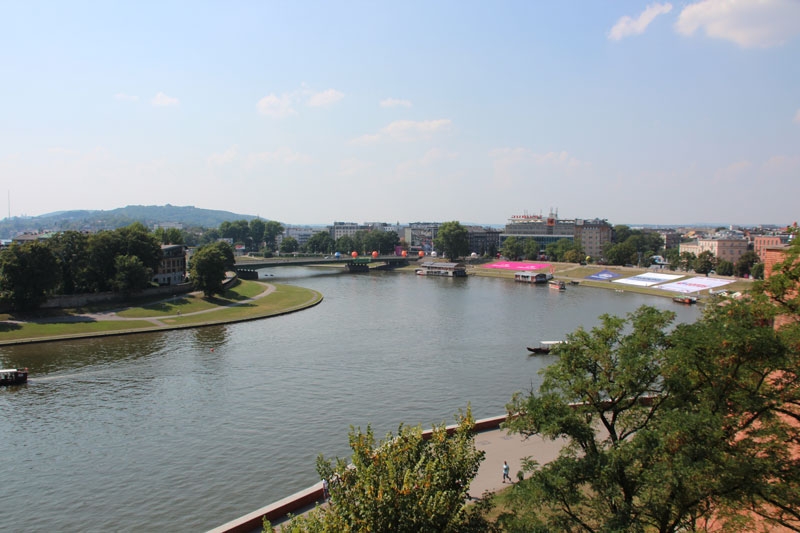 Rio Vistula en Cracovia