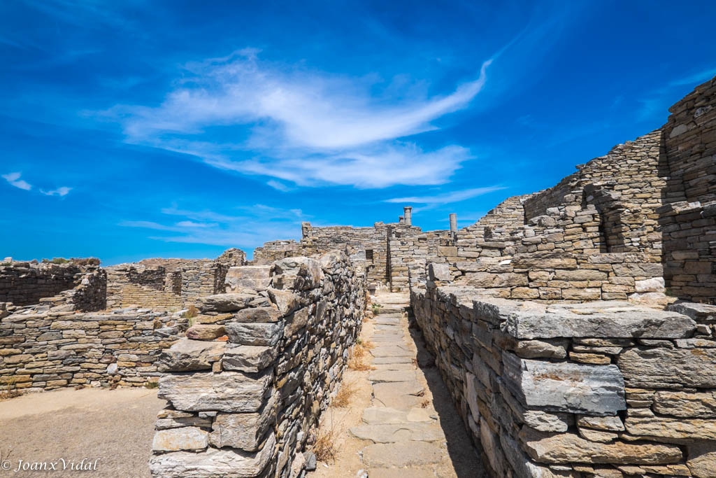 Ruinas ciudad prehelenica de Delos