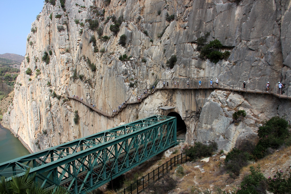 Final del trayecto del caminito del rey