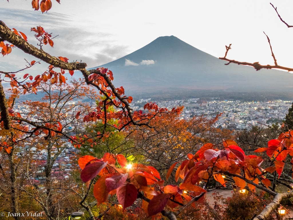 Atardecer en el monte Fuji