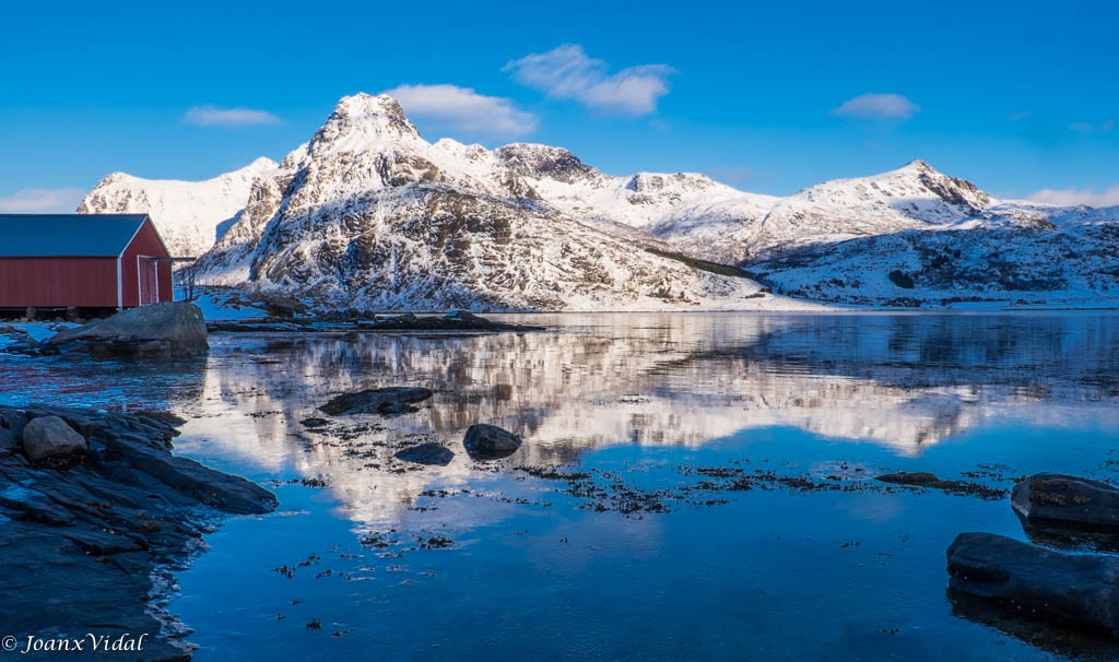 Espejo de nieve y hielo