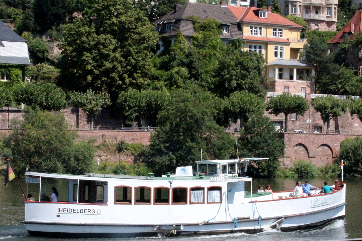 Navegando por el Neckar Heidelberg