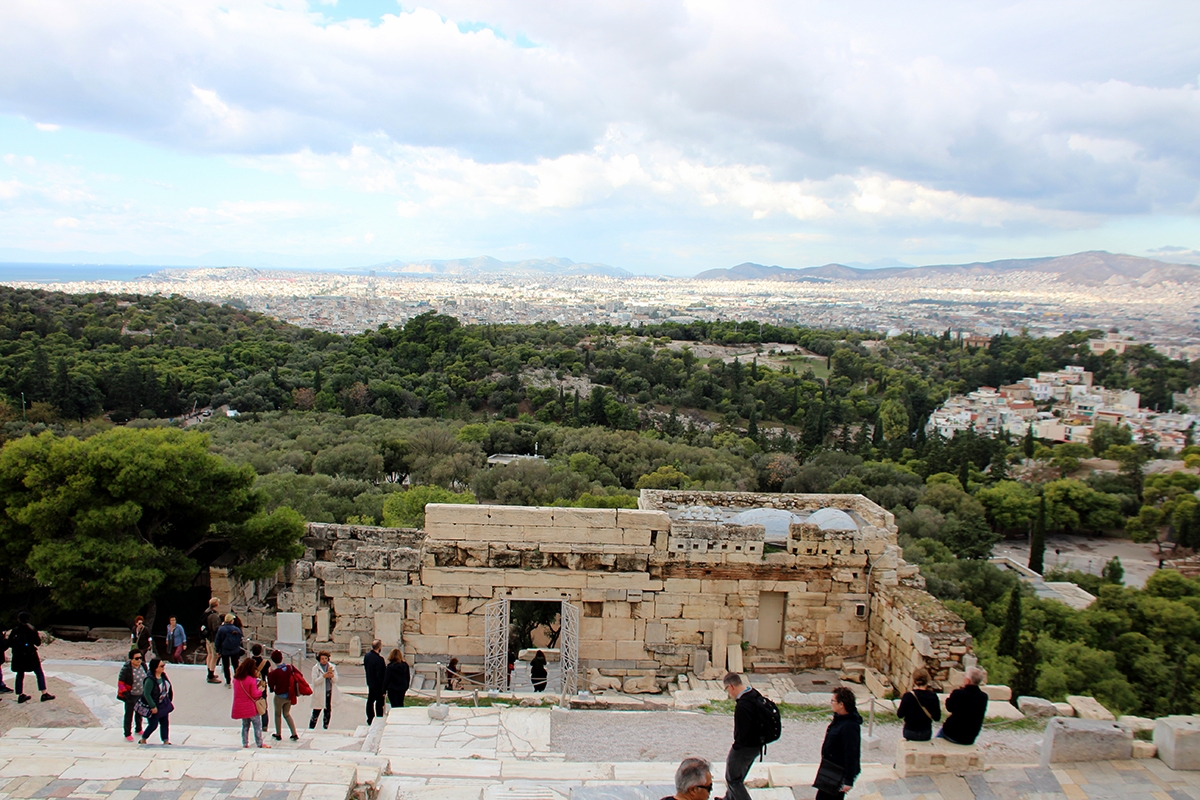Panoramica des de la Acropolis de Atenas