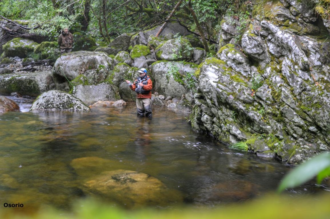 Pesca deportiva no Mao. Parada de Sil. Ribeira Sacra. fcmv