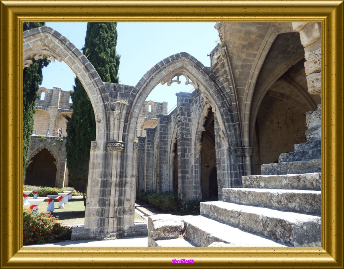 Claustro entre arcos gticos