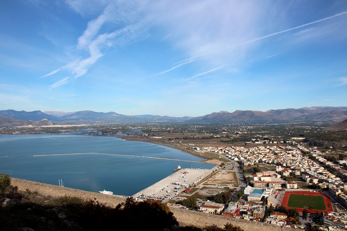 Vista  Nauplio des del  castillo