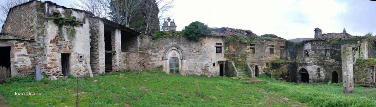Mosteiro de S Paio de Abeleda (en runas), Castro Caldelas, Ourense. Riebria Sacra. Romnico fcmv