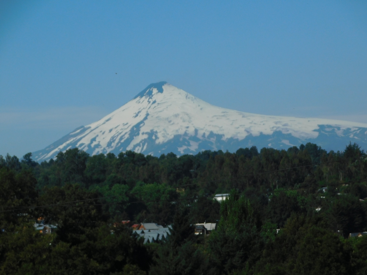 Un acercamiento del volcn Villarrica