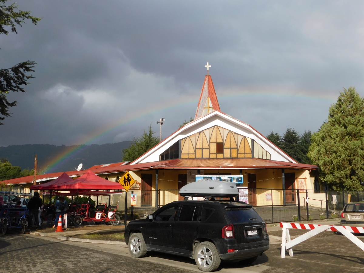 No alcance ver el final del arco iris, estaba muy encima