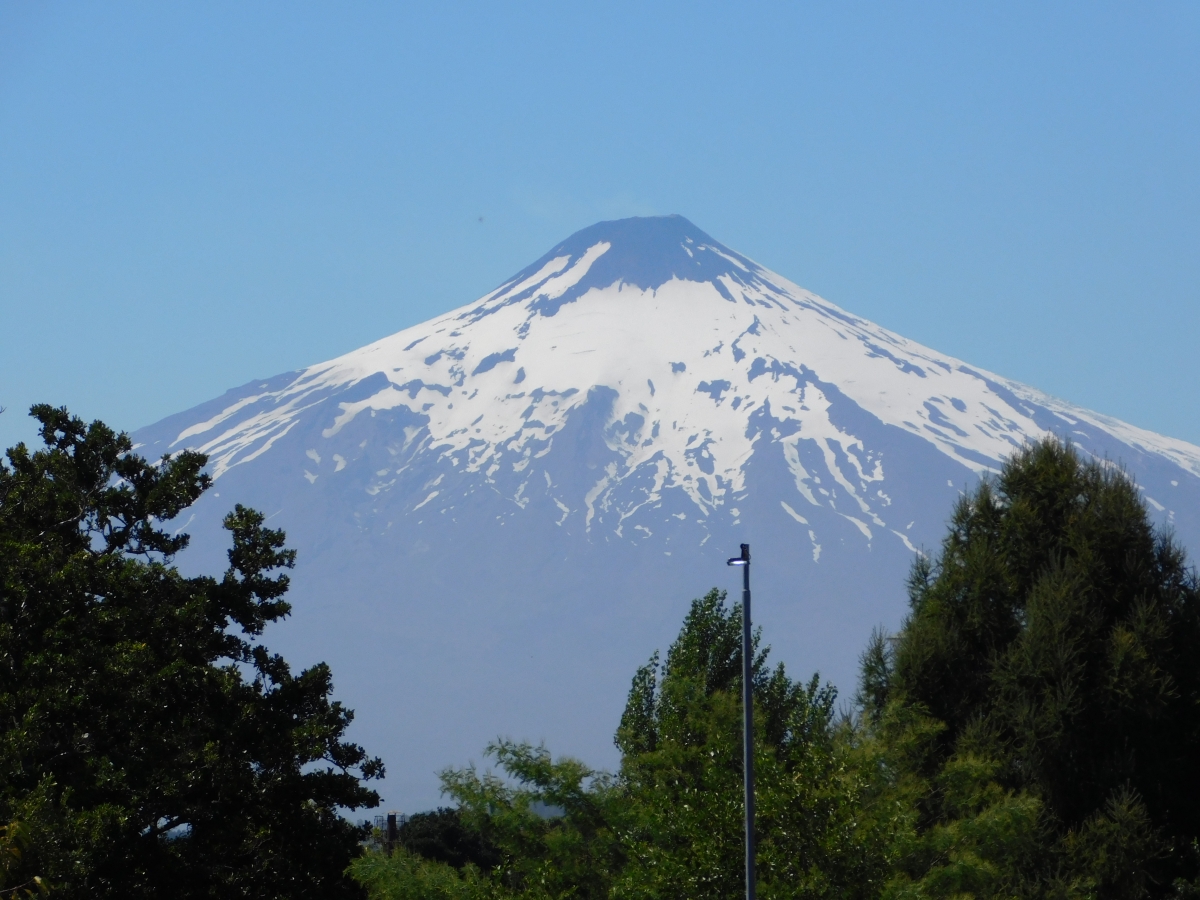 De a poco acercndome al volcn Villarrica