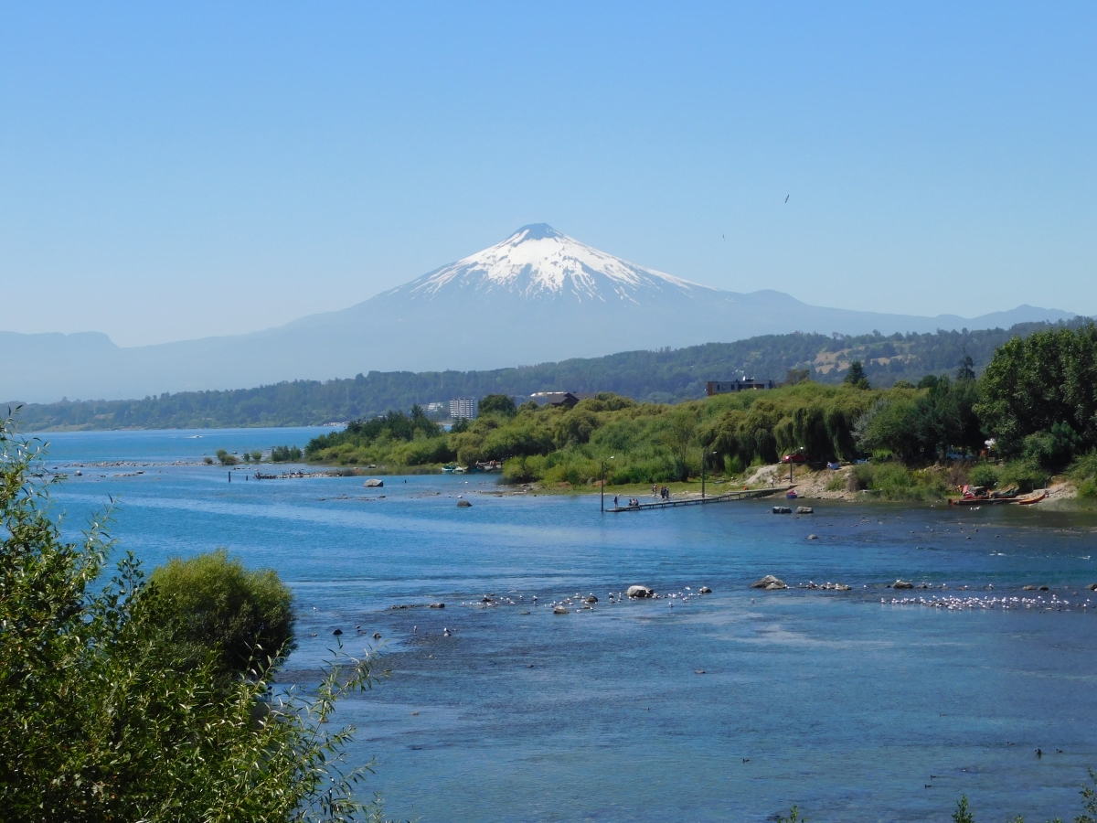 Vista general del volcn Villarrica