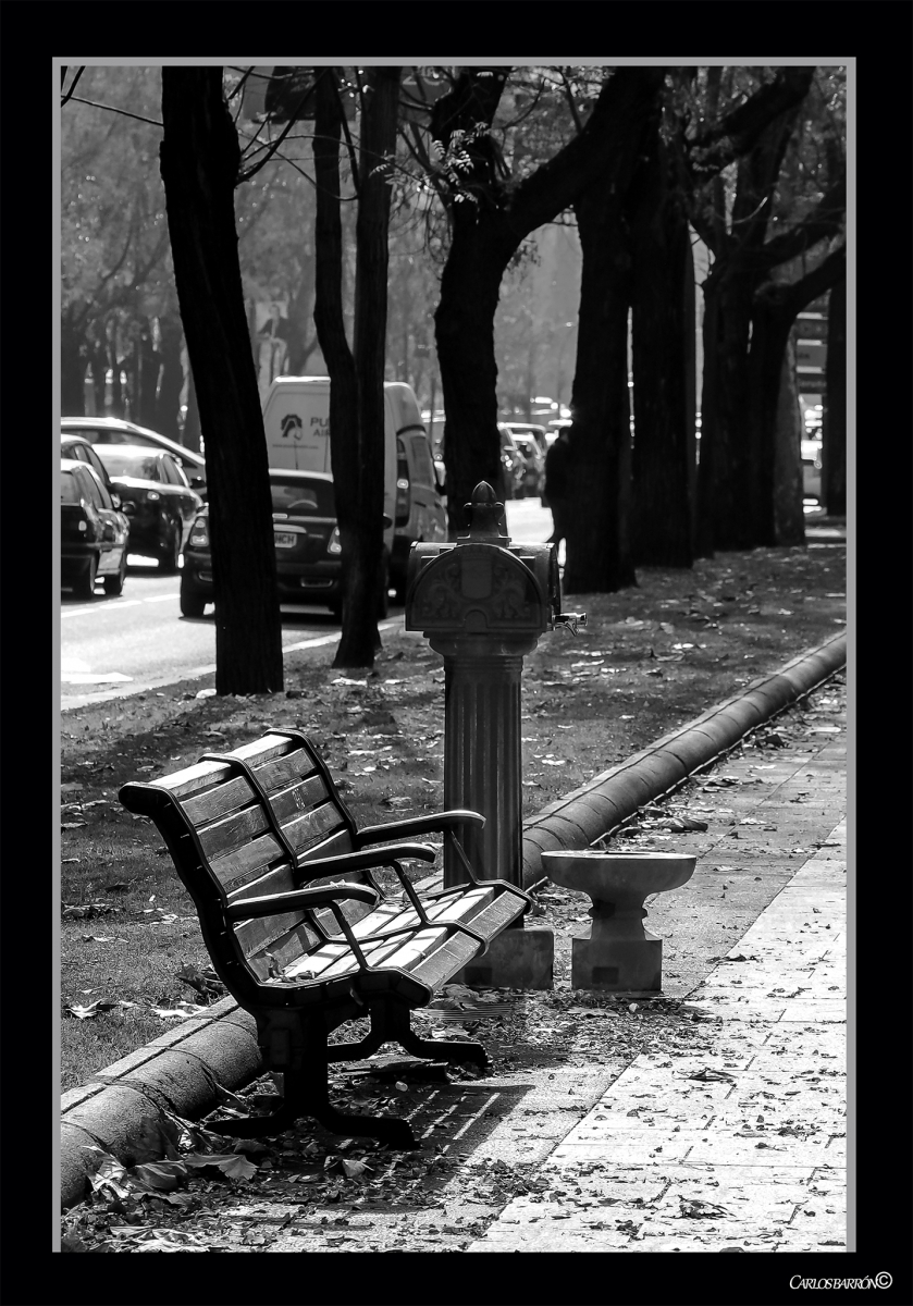 BANCO DE LUJO, HASTA CON AGUA CORRIENTE