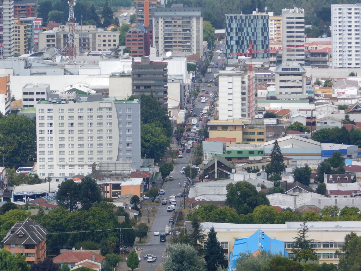 Vista de una de las calles cntricas de Temuco