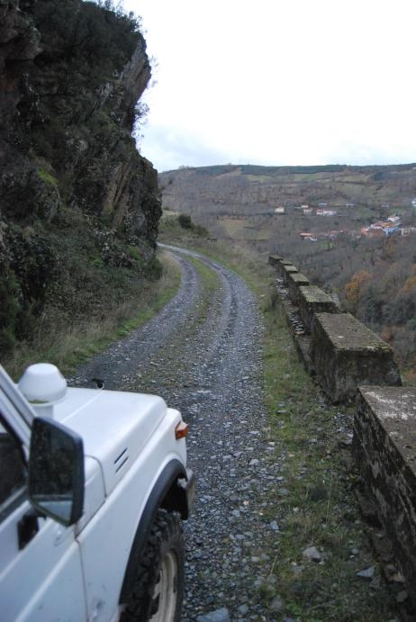 A pista do Marroqu. Laza. Ourense