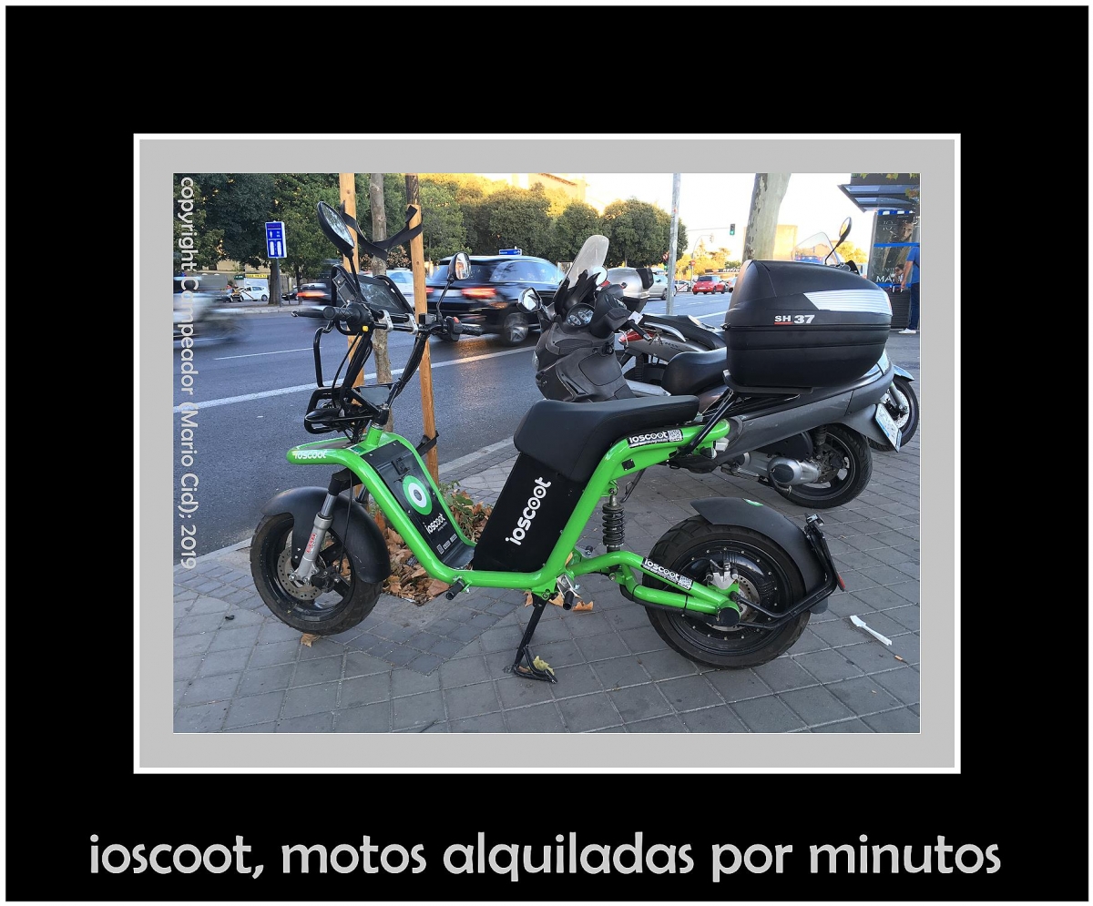 ioscoot, motos alquiladas por minutos. Photo by Campeador.