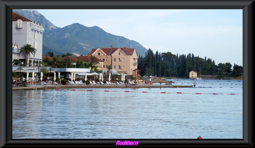 Las playas de Tivat al atardecer