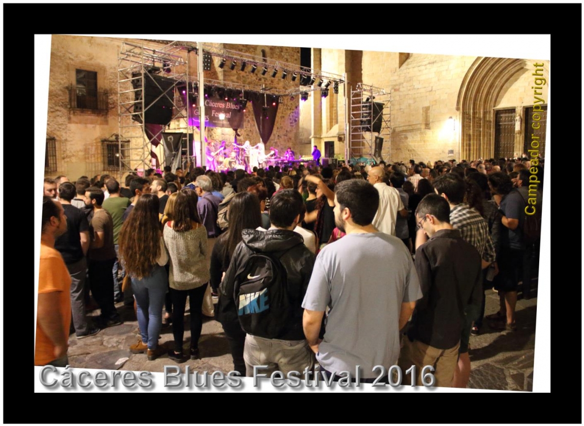 Celebracin del Cceres Blues Festival (VII Edicin-2016) en la Plaza de Santa Mara. 29 Septiembre al 02 de Octubre 2016.