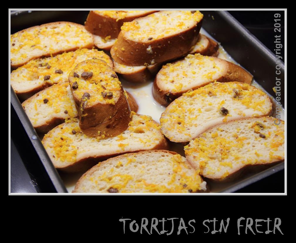 Torrijas sin frer - Uncooked french toast. Photography by Campeador (Mario Cid)