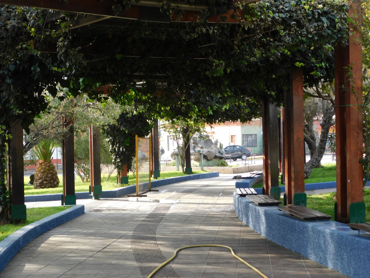 Uno de los tantos espacios que tiene la plaza de Caldera