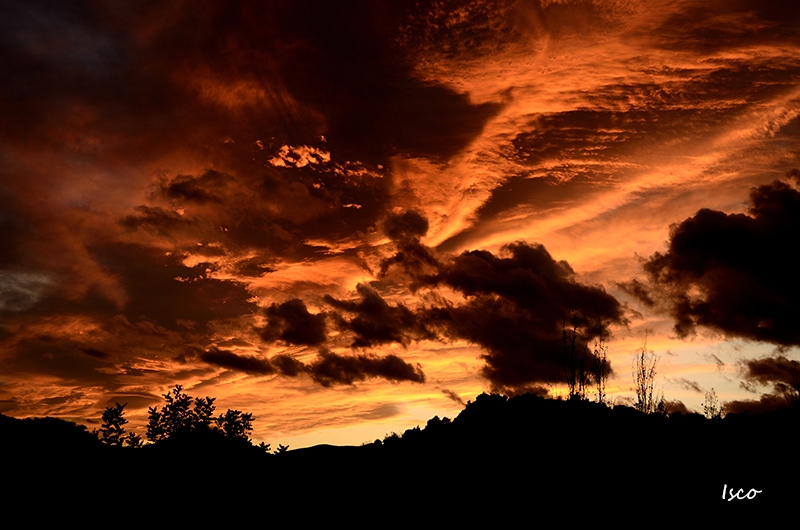 Atardecer tumultuoso