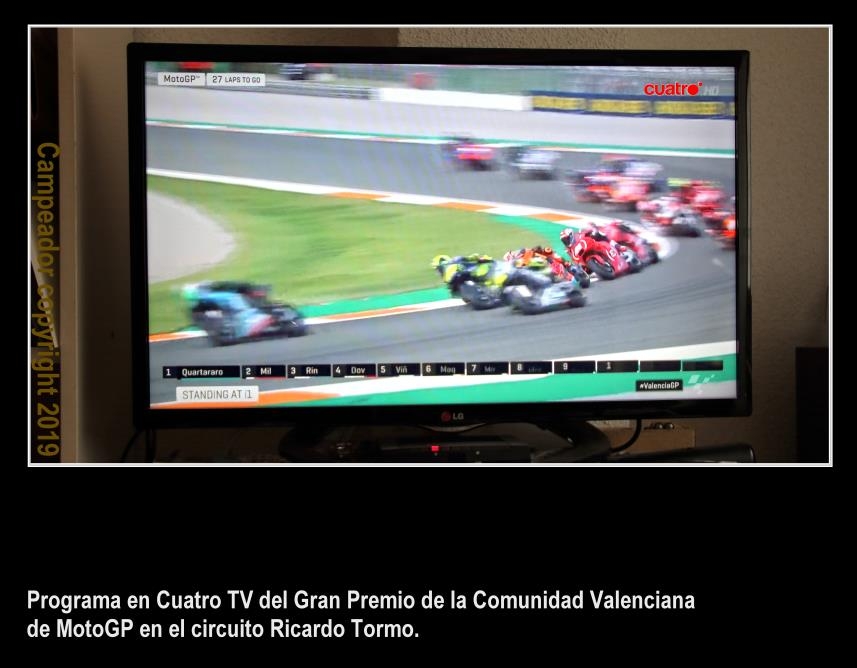 Programa en Cuatro TV del Gran Premio de la Comunidad Valenciana de MotoGP en el Circuito Ricardo Tormo. Photo by Campeador