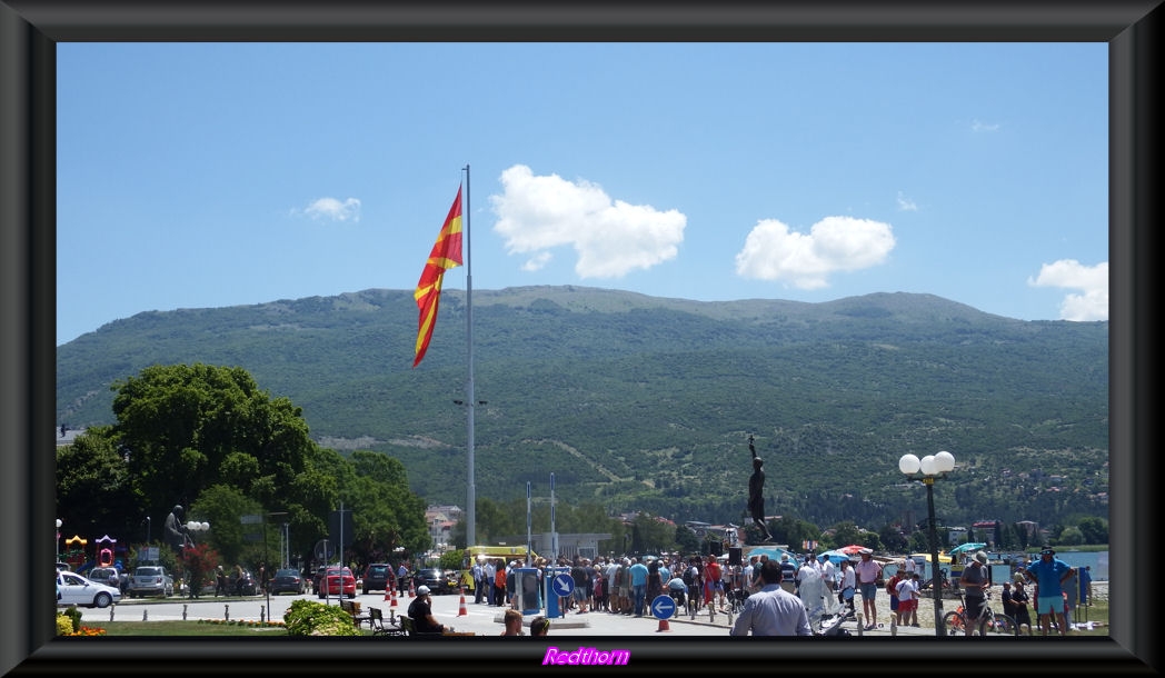 Festival folklrico a orillas del lago Ohrid