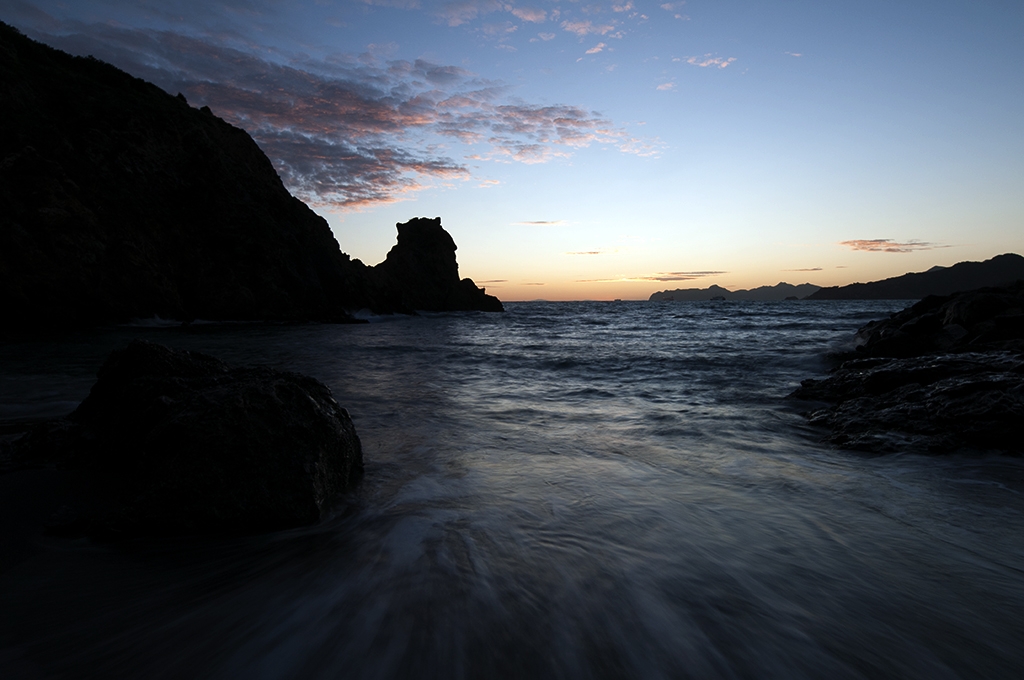 Atardecer en playa de cartagena