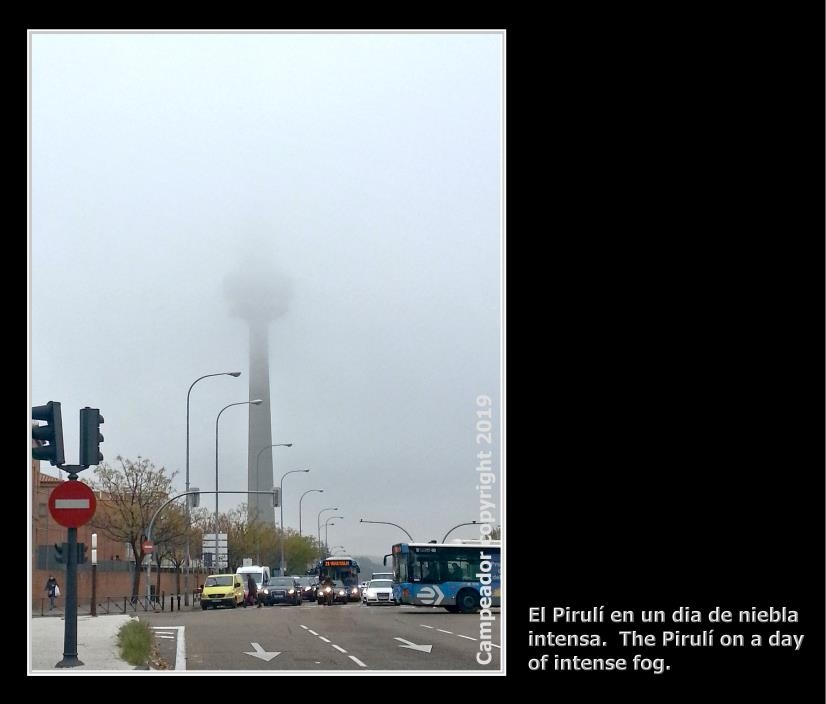 El Pirul en una da de niebla intensa - El Pirul on a intense foggy day.  Mario Cid copyright (2019).