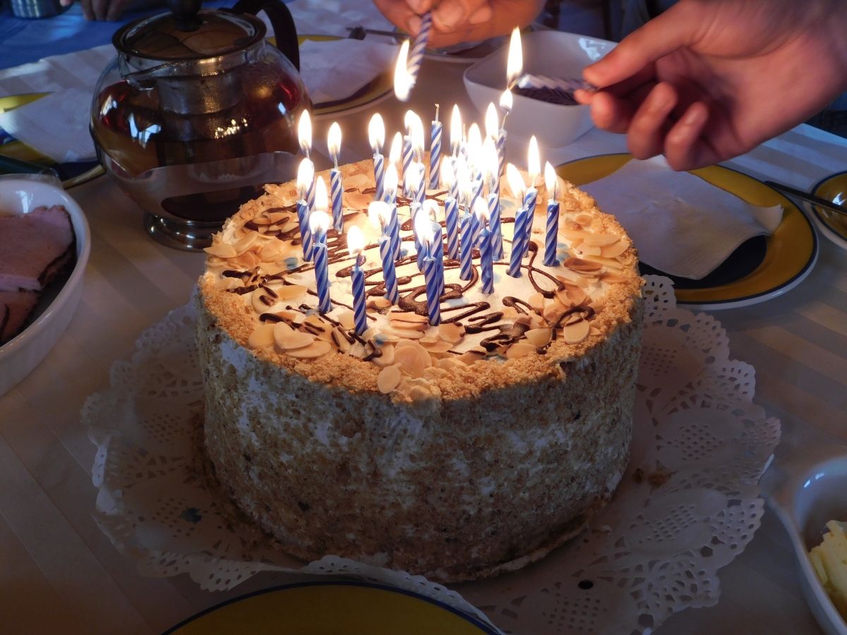 Esta torta celebro tres cumpleaos mi padre, mi sobrina y un ex cuado