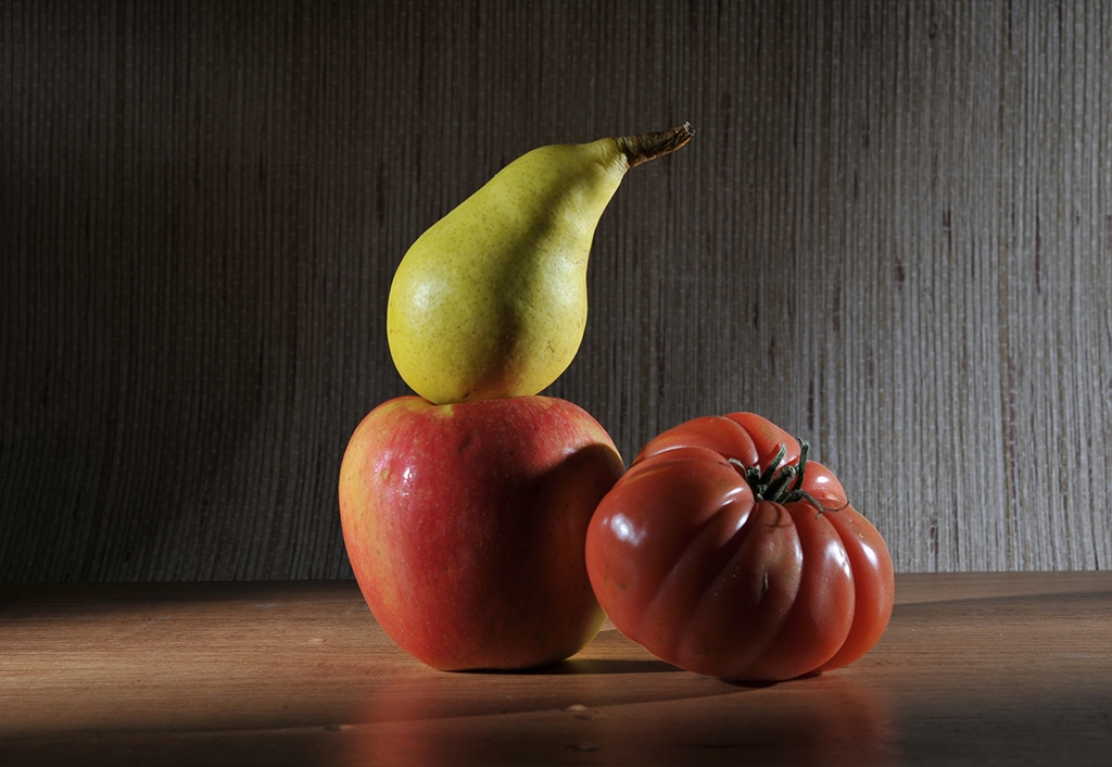 Pera,manzana,tomate