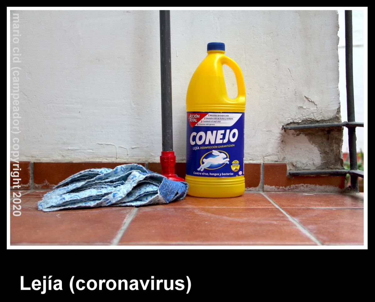 Leja - Bleach (coronavirus). Photo by Mario Cid (Campeador).