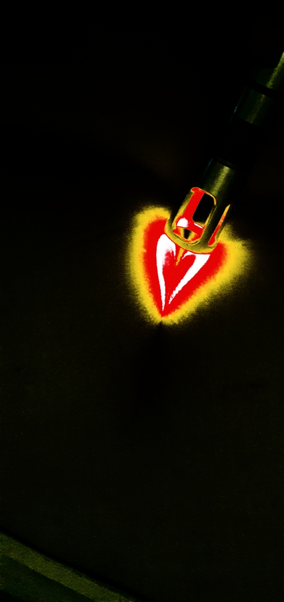 Laser corazon rojo